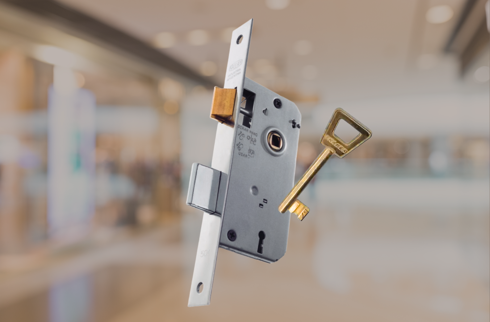 cerradura para puertas placa de interior